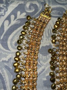 Pearl &amp; Gold Anklets
