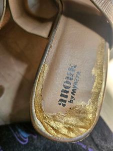 Gold Ethnic Heels