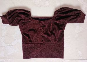 Burgundy Sparkle Top