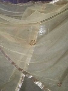 Satin Kurti And Crepe Salwar Pattiyala