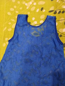 combo Pink and blue Floral Sleeveless Top