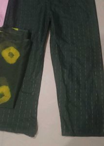 Combo Green Plazo Me Rabar Nahi Hai