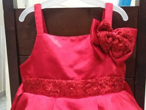 Red Sequin Party Dress