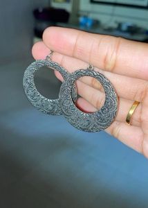Silver Oxidised Earrings
