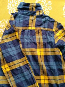 Blue &amp; Yellow Plaid Shirt