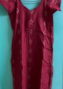 Maroon Kurta with Duppatta