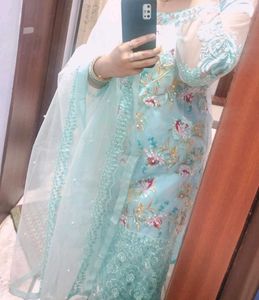 A Very Graceful Sky Blue Colour Pakistai Suit