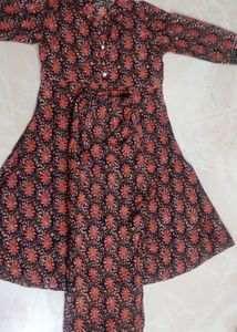 Floral Print Kurta Set