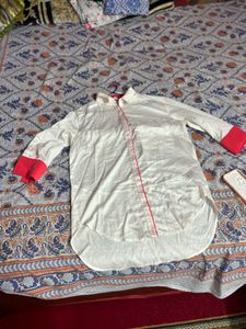 White & Red Shirt