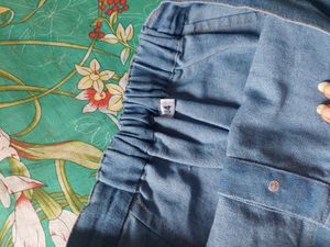 Cotton Denim Skirt