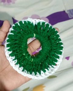 Green Crochet Bangles