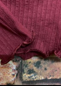 It&#39;s a Beautiful Red Crop Top Off shoulder