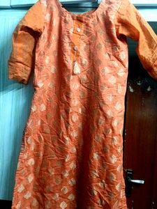 Orange Ethnic Kurta