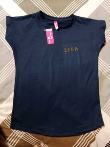 Zara Navy Blue T-Shirt