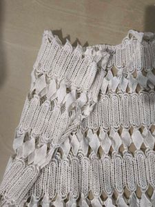 White Crochet Top