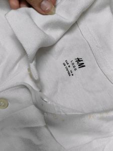 White H&amp;M Polo Shirt