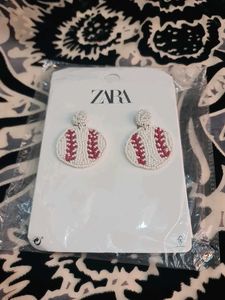 Zara Baseball Earrings