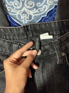 Y2k H&amp;M Charcoal Baggy Jeans
