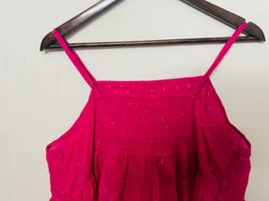 Pink Embroidered Kurta