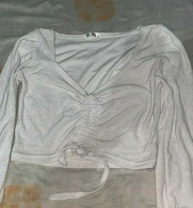 Drawstring Crop Top