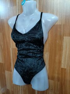 Black Velvet Bodysuit