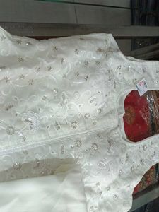 Elegant White Embroidered Salwar Kameez