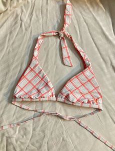 Checkered Padded Bikini Top – Super Cute & Comfy!