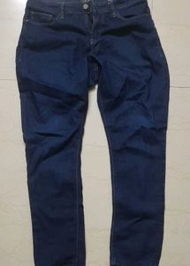 Dark Blue Denim Slim fit Jeans
