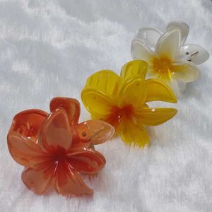 Flower Hair Claw Clips(Pack Of 3)