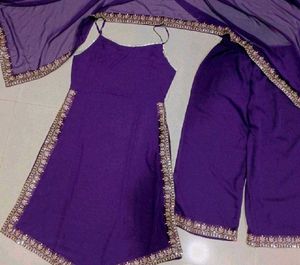 Elegant Purple Kurta Set