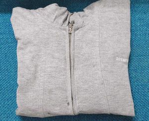 Gray Zip-Up Hoodie