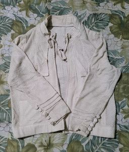 Textured Cream Jacket