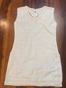 White Embroidered Kurta Set