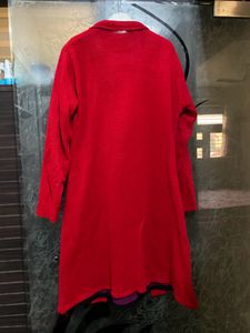 Red Warn Double Layered Kurta