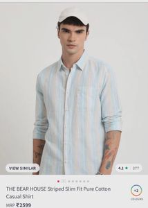 Last Price The bear house M Striped Casual Shirt