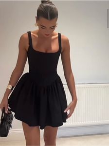 Chic Black Skater Dress