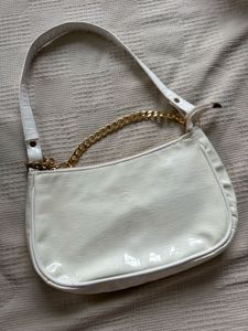 white purse