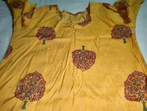 Yellow Printed Kurta 💗