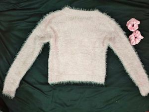 Fuzzy Pink Sweater