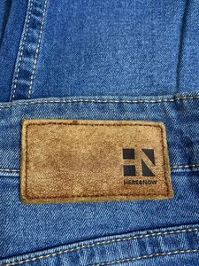 Striped Denim jeans by HERE&amp;NOW