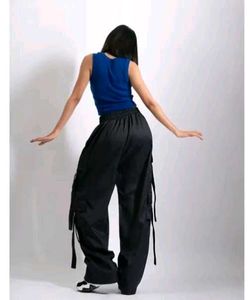 Black Cargo Pants 1