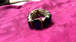 Blue And Gold Stone Bracelet