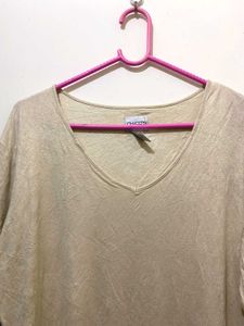 Beige Long Sleeve Top till 40 stretchy