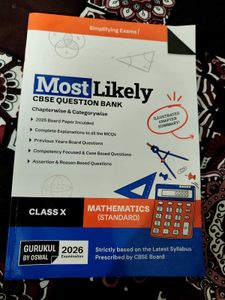 CBSE Question Bank Latest 2026 Mathematics