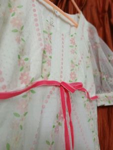 Floral White Maxi Dress