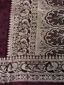 Elegant Maroon Banarasi Silk Saree