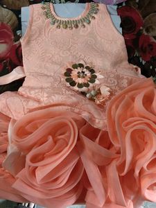 Peach Party Dress