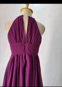 Purple Halter Dress