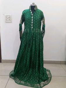 Elegant Green Ethnic Gown