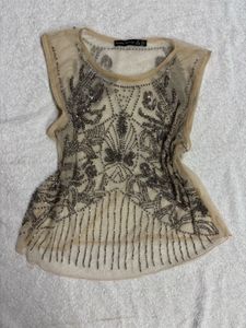 Y2k Beaded top